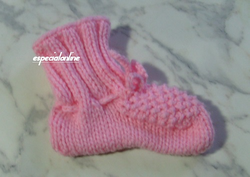 sapatinhos de tricot