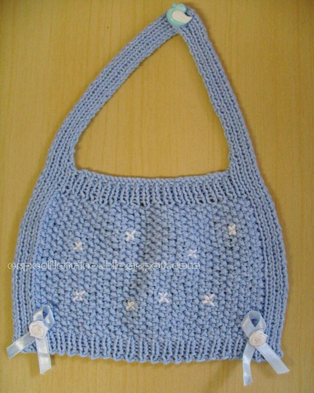 Babeiro de tricot -Pap