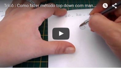 Tricô : Como fazer método top down com mangas raglan – parte 1