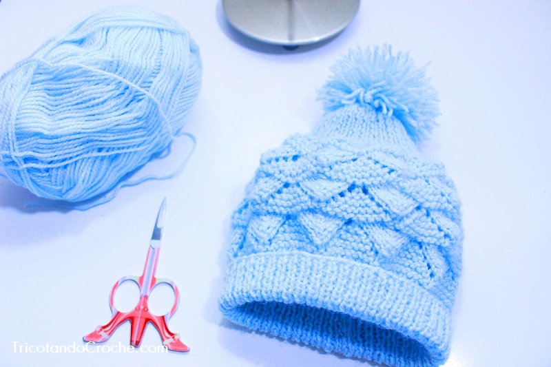 Gorro Ana  3 – 6 meses – Receita