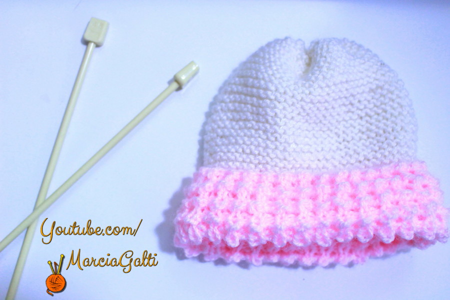 Gorro de tricô para bebê| Gorro Croco