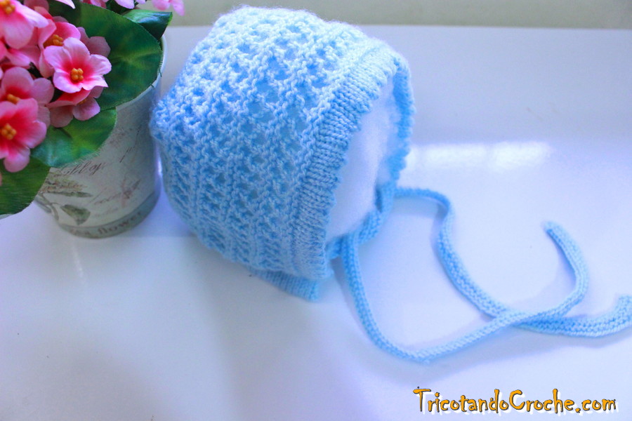 GORRO DE TRICÔ PARA BEBÊ | RECEITA E VÍDEO